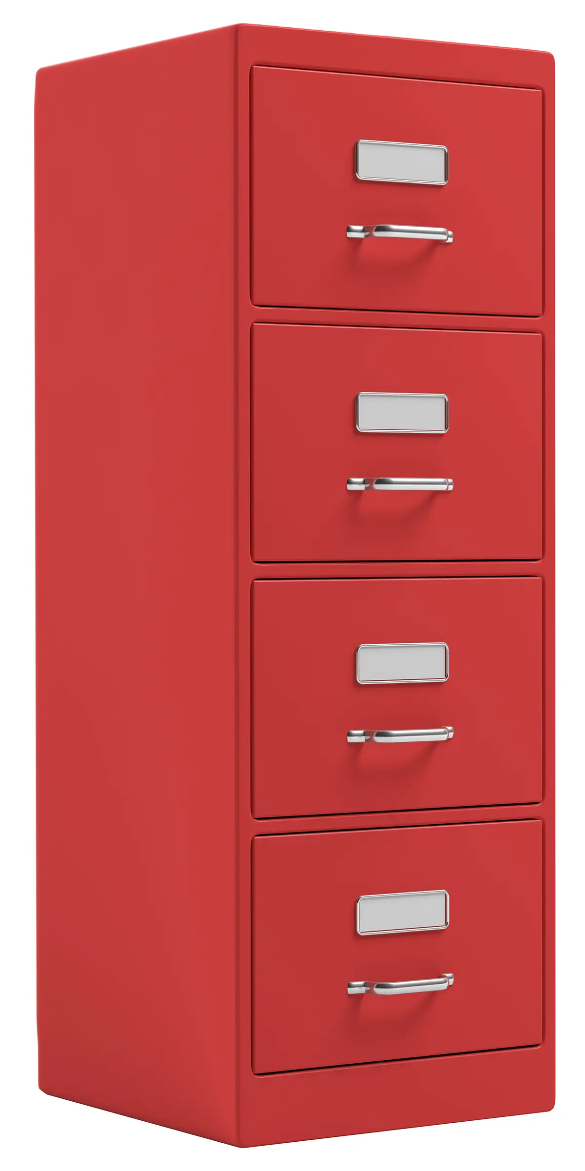 Archivero metálico rojo